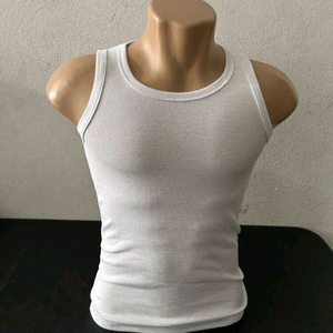 Super Soft <b>Men</b> <b>White</b> Colour <b>Vest</b> Plain Cotton Sleeveless Undershirt for Daily Comfort Sweat Absorbing Durable Premium quality - Product Image 1