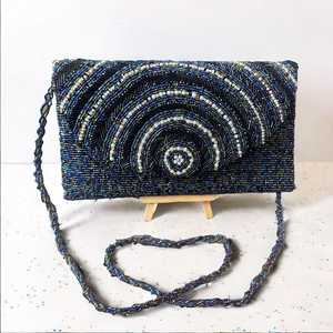 Bolso de Magnolia con cuentas, monedero con cuentas florales, bolso de flores blancas, bolso de hombro de primavera, monederos con cuentas de verano, hecho a mano floral - Product Image 1