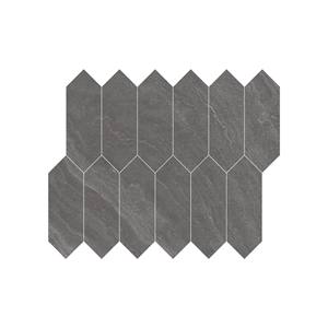 Azulejos de mosaico de piquete RenovationInspo brillante mate 2x6 "FullBody porcelana 117mm Chip para suelo de pared de baño Kichan - Product Image 1