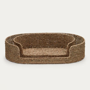 Lits pour animaux de compagnie en herbe marine, lit en herbe marine de luxe, nid en matériau naturel, panier pour animaux de compagnie, paniers en paille - Product Image 1