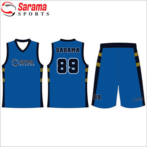 Vente en gros de maillots de basket-ball personnalisés bon marché, séchage rapide respirant par sublimation, - Product Image 2