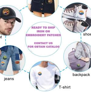 Écussons brodés personnalisés Pontiac Eagle Peace Panda avec motifs floraux et alphabets, style à coudre pour hommes et femmes - Product Image 6