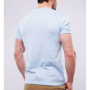 Wholesale Luxury 100% Cotton Men's T-Shirt New <b>Design</b> Little Drop Shoulder Regular Fit OEM ODM <b>Brand</b> Blank Quick Dry Breathable - Product Image 3