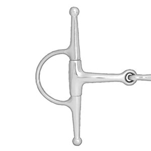 Filete de caballo de acero inoxidable con broca articulada de mejilla completa | Tachuela de entrenamiento ecuestre Equipo de control de caballo duradero - Product Image 4