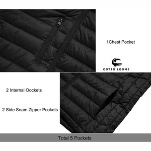 OEM personalizado de moda con capucha cálida chaqueta puffer moda recortada ligera para hombre Premium 2025 nueva demanda de ropa de invierno - Product Image 3