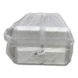GEN 4PWH Meat Trays 9.5 In. X 7.19 In. X 1.2 In. White (#4P) 500/Carton <b>Packaging</b> <b>Materials</b> - Product Image 4