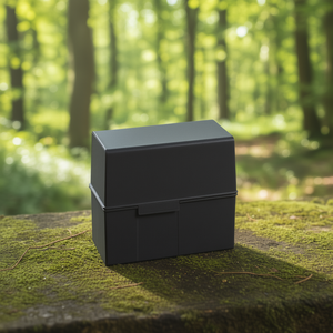 HAN Black <b>Polystyrene</b> Card Index <b>Box</b> DIN A7 Landscape 300 Card Capacity 12.1 X 10.1 X 7.4 cm (W X H X D) - Product Image 3