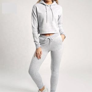 Ropa de entrenamiento de dos piezas ajustada personalizada para mujer, Joggers estampados ecológicos y chándal de invierno de talla grande, conjunto de 2 piezas - Product Image 1