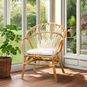 Juegos duraderos de sillas de ratán Natural para interiores/exteriores, elegantes para sala de estar, comedor, Hotel, dormitorio, Park Villa para apartamentos - Product Image 2