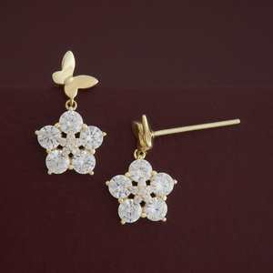 Boucles d'oreilles pendantes en argent 92,5, accessoire de mode 180591 - Product Image 6