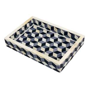 Élégant plateau de service en incrustation d'os fait à la main pour les fêtes de mariage et la décoration intérieure avec artisanat - Product Image 5