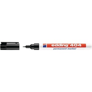 Paquete de 10 Marcadores Permanentes EDDING Negros 404 con Punta Redonda, Ancho de Línea de 0.75 mm - Product Image 1