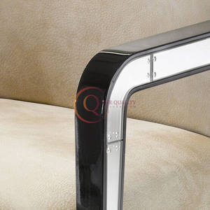 Modern Beige Plush Chair Set with Sleek <b>Black</b> Frame and Metallic Accents for Living or Stylish Gatherings Made of Wood Velvet - Product Image 3