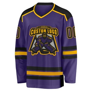 Maillot de hockey sur glace crossover 100% polyester imprimé par transfert thermique antibactérien à séchage rapide, couleurs personnalisées, position du logo avant - Product Image 5