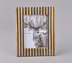 Luxurious Handcrafted Picture <b>Frame</b> Assortment Distressed Rustic Wood Geometric And Color Block Designs Unique Tabletop Display - Product Image 5