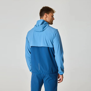 ชุดวอร์มผู้ชายสำหรับฤดูหนาว ผ้าไนลอนสะท้อนแสง พิมพ์โลโก้ตามสั่ง กันน้ำ กันลม พร้อมงานปัก - Product Image 4