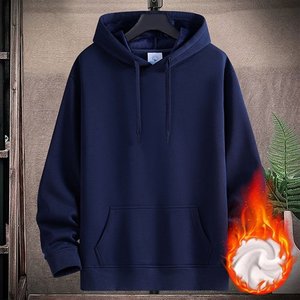 Sweat à capuche avec cordon de serrage pour hommes Pull décontracté Sweatshirts lourds Grands et grands 2025 - Product Image 6
