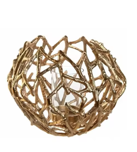 Ensemble deux bougeoirs en métal de luxe au design moderne pour la décoration intérieure élégance intemporelle pour l'éclairage de Noël et de la Saint-Valentin - Product Image 6