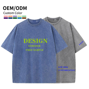 T-shirts surdimensionnés unisexe de haute qualité 100% coton T-shirt uni personnalisé pour hommes - Product Image 6