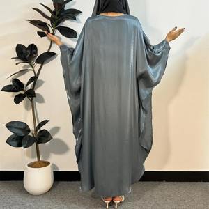 Thobe / Thawb Mujeres Invierno Musulmán Color sólido Ropa islámica Vestidos musulmanes Abaya - Product Image 6