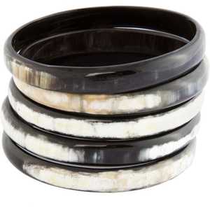 ชุดสร้อยข้อมือเขาควายธรรมชาติชุดเครื่องประดับรูปหัวใจนำโชคสไตล์ Boho ทองแดงและมุก - Product Image 4