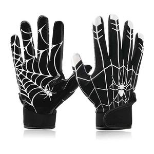 Premium Quality 7v7 Silicon <b>Gloves</b> Professional American <b>Football</b> Receiver <b>Gloves</b> With Sticky Hand Surface For <b>Youth</b> And Adults - Product Image 1