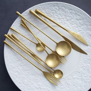 ชุดเครื่องใช้บนโต๊ะอาหารทำจากสแตนเลสอุปกรณ์รับประทานอาหารกระจกขัดเงาเป็นมิตรต่อสิ่งแวดล้อมเครื่องล้างจานปลอดภัยแบบทันสมัย - Product Image 2