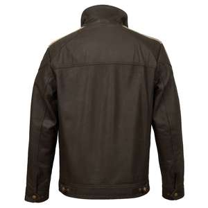Blouson de moto en cuir unisexe coupe-vent, vêtements de protection pour moto, design personnalisé, fournisseur OEM, adulte, toutes saisons - Product Image 2