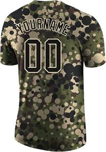 Camiseta de béisbol personalizada de tendencia 2025 para hombre, ropa de equipo sublimada, proveedor OEM, camisa deportiva transpirable de secado rápido en todo el mundo - Product Image 4