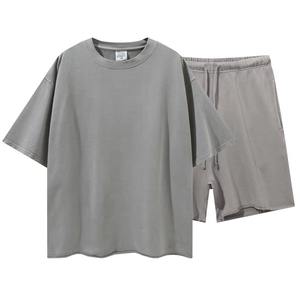 Ensemble d'été pour hommes à séchage rapide tenue deux pièces en gros pour la salle de sport et le streetwear décontracté - Product Image 2
