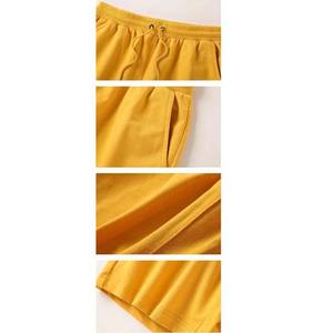 Conjunto de camisetas y pantalones cortos de manga corta de verano, transpirable, informal, estilo callejero, ropa de algodón de Color sólido para hombre, conjuntos de dos piezas - Product Image 6