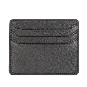 Men PU Leather Men's Wallet Factory Wholesale Best Selling Slim Short Card Case genuine Leather flat Card Holder Wallet For Men