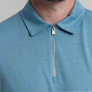 Polos deportivos de secado rápido para hombre, tejido de punto transpirable, logotipo personalizado, ropa deportiva de manga corta para entrenamiento de Golf - Product Image 5