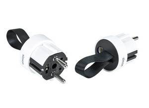 Connettore aereo extra piatto con uscita frontale e maniglia bianca 16A (Simon CL612201) - Product Image 2
