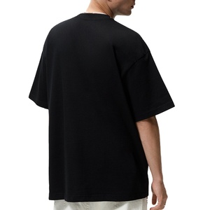 Gran oferta de camisetas de algodón 100% para hombre, ropa de calle de alta calidad, camiseta de moda, ajuste holgado, estilo informal, diseño en blanco de Pakistán - Product Image 3