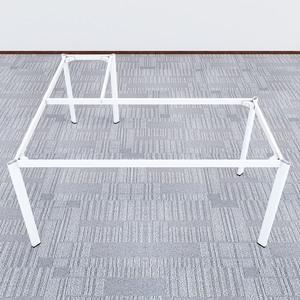Modern Minimalist L-Shape <b>Office</b> <b>Table</b> Legs 160x160 Oval Concept Assembled Required HCOC015 - Product Image 1