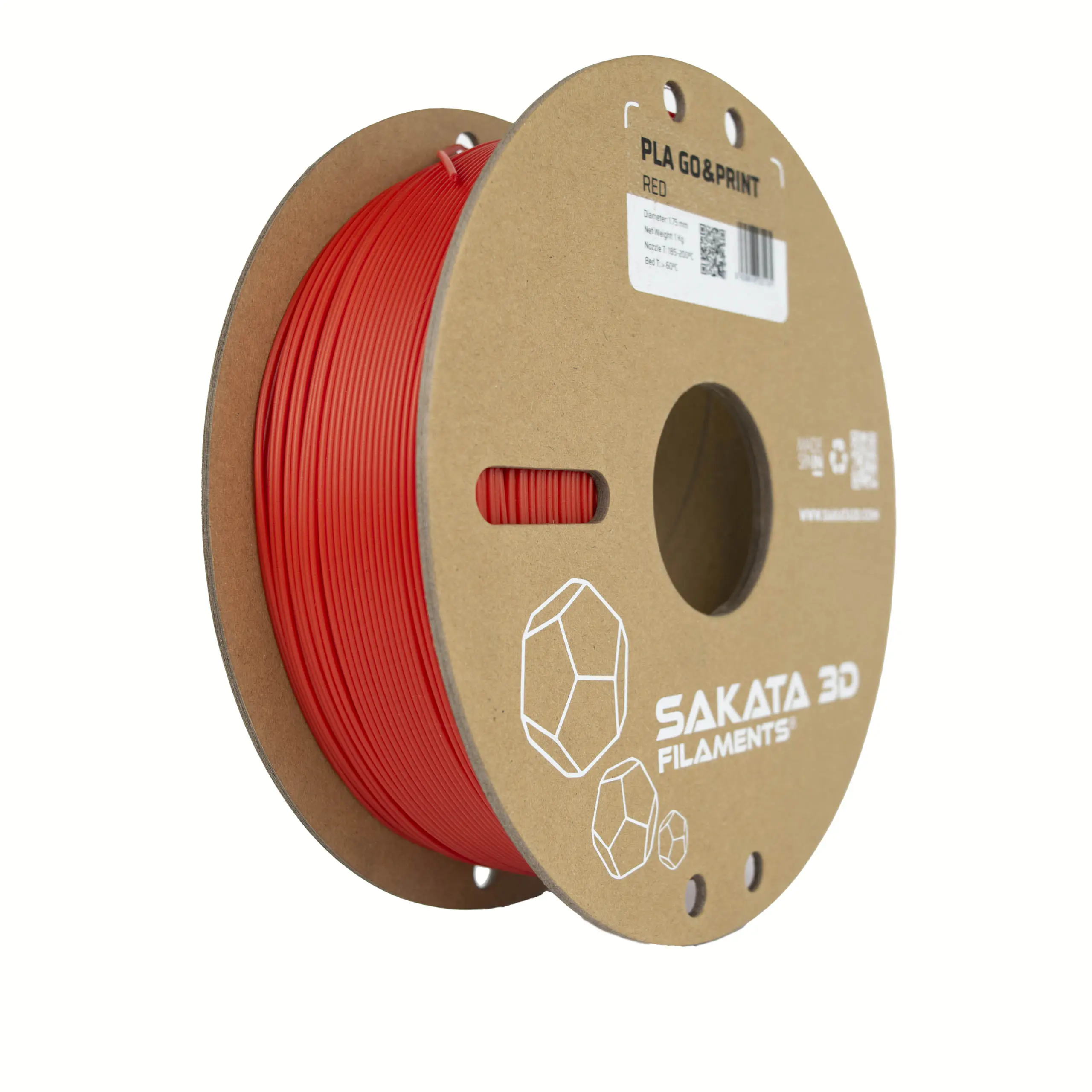 PLA GO PRINT/ RED/ 1 KG 1.75mm /FOR 3D PRINTING/ 3D FILAMENT