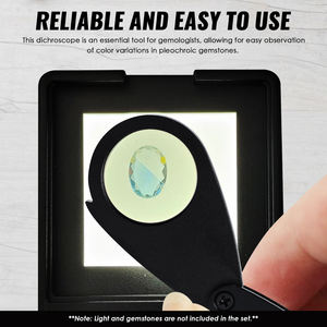 เพชรไดโครสโคปแบบใหม่เส้นผ่านศูนย์กลางเลนส์2ซม. ดีไซน์แบบพับเก็บได้สำหรับนักอัญมณีวิทยา - Product Image 2