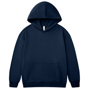 Alta calidad French Terry Sudadera con capucha de gran tamaño Unisex Sudadera con capucha recortada Hombres Puff Impresión Bordado Sudaderas con capucha personalizadas - Product Image 1