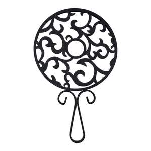 Elegant & Classic Flower Design Iron Metal <b>Trivet</b> Customized Shape Black Mats & Pad for <b>Pan</b> & Hotpot Dining Table Heat Resistant - Product Image 6