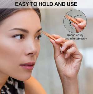 ชุดแหนบตกแต่งคิ้ว 6 ชิ้น สีโรสโกลด์ พร้อมแหนบปลายเฉียงสแตนเลส 4 ชิ้น สำหรับถอนขน ตกแต่งเส้นขน และกรรไกรตัดแต่ง - Product Image 6