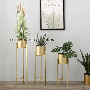 Maceta de metal hecha a mano de diseño premium asequible con soporte compacto para eventos de regalo o decoración personal de mejoras para el hogar - Product Image 2