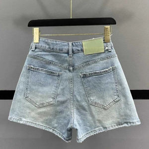 Pantalones cortos de algodón de mezclilla de cintura alta para mujer de talla grande moda nueva Casual Slim Jeans corto lavado Sexy pantalones cortos de mezclilla de verano para mujer - Product Image 2