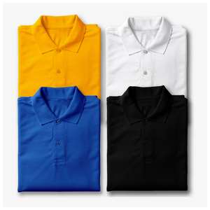 Chemises polo pour hommes, unies, 180-200 GSM, 100% coton piqué, finition de luxe, qualité d'exportation en gros du Bangladesh - Product Image 2