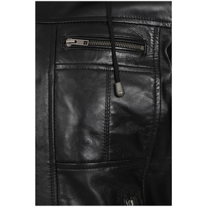 Chaqueta de Invierno Impermeable de Piel de Oveja Genuina Original para Hombre, Cuello Alto con Capucha, OEM de Alta Calidad, Estilo Personalizado en la Parte Delantera - Product Image 5