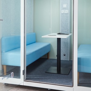 Cabina Acústica de Oficina de 4 a 6 Plazas, Móvil, con Ruedas, Luz LED, Privacidad de Audio - Product Image 4