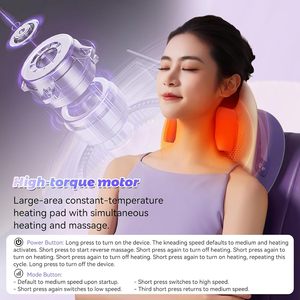 Bantal Pijat Kepala & Leher Portabel Pintar 3D Shiatsu, Pereda Nyeri <span class=keywords><strong>Trapezius</strong></span> yang Efektif - Product Image 3