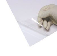 Film de rideau en grille en PVC pour les propriétés de contrôle ESD Cloison murale transparente flexible en PVC dispersive antistatique