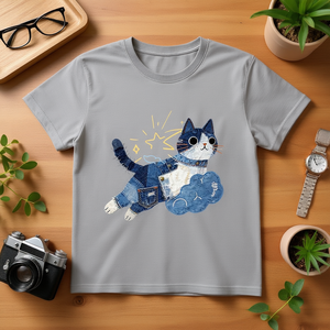 T-Shirt Unisex Oversize 210GSM 100% Cotone con Stampa DTG e Design a Rosa - Product Image 3