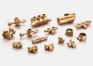 ชิ้นส่วนอุปกรณ์ฟอร์จทองเหลืองความแม่นยำสูงสำหรับการใช้งานยานยนต์ได้รับการรับรองมาตรฐาน ISO สภาพแวดล้อมที่รุนแรง - Product Image 4